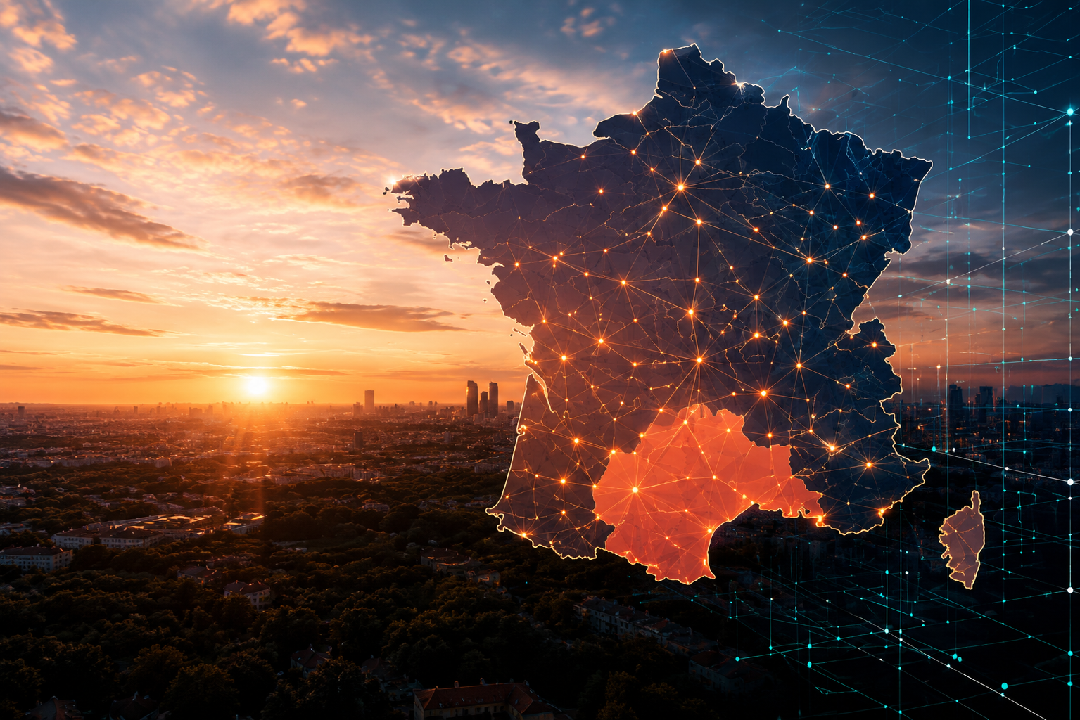 Zone d’intervention ArchiMétrix en France pour métrés, quantitatifs, plans DWG et dossiers techniques bâtiment