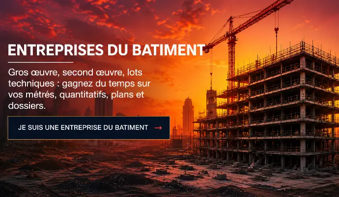 Parcours entreprises du bâtiment pour métrés, plans et dossiers techniques