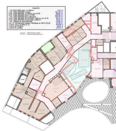 Plans de repérage lot plâtrerie